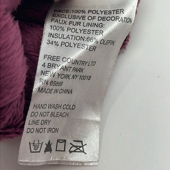 FREE COUNTRY: Burgundy Gloves; Thinsulate Non-Slip Grip Softshell, Size: S/M - Picture 4 of 8